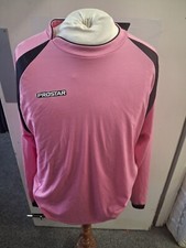 Prostar Pink Black Long Sleeved Sleeved Football Shirt Size Large - Free P&P