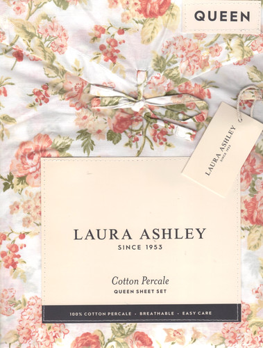 Laura ashley queen sheet - queen, set
