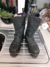 Vintage Airwalk Doc Martens Olive Green Biker Style UK 7