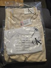 Womans Calvin Klein Cargo Trousers And Crop Top Brand New With Tags