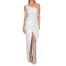 Trendy Ruffles Slit Backless