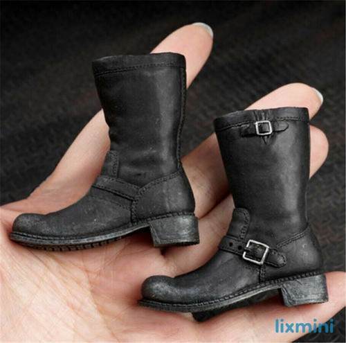 Scale combat boots shoes - 1:6,