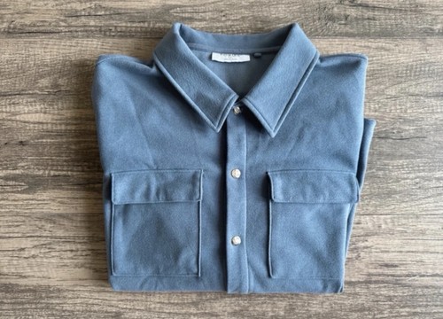 Men primark blue shacket - blue,