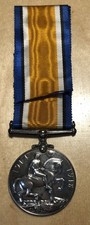 WW1 BRITISH WAR MEDAL  Silver/