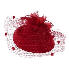 Fascinators Hats 20s 50s Solid Color Pillbox Hat Party Headwear Cap