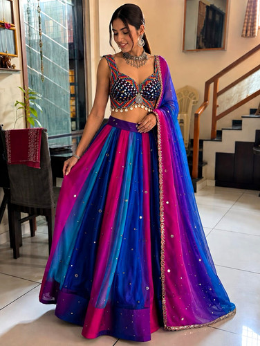 Women multicolour lengha - multicolour,