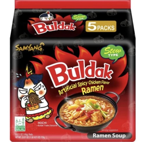 Pack samyang buldak noodles - 5,