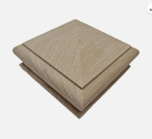 Oak newel post - newel, cap|