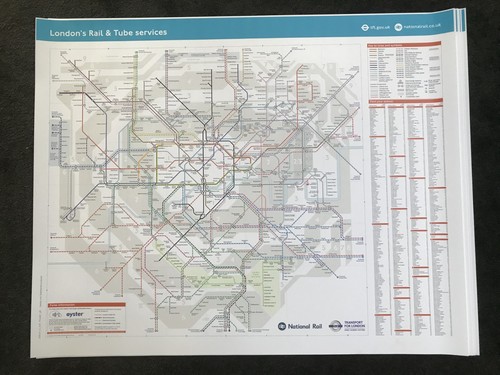 London rail tube services - tube,