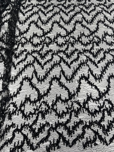 Black sequin detail textured - sequin,