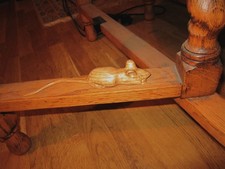 wood carved mouse in oak ideal