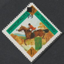 30177 - THOMOND 1966 SHOW JUMPING  with WORLD CUP OVERPRINT  INVERTED - DIAMOND