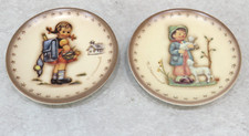 hummel mini plates 2 set - rare vintage mini plates