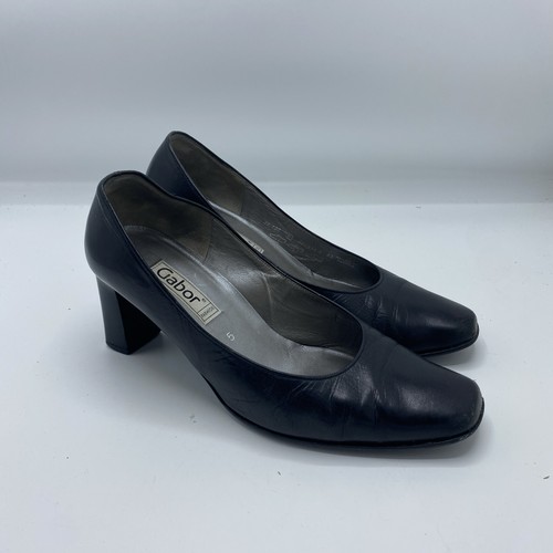 Gabor ladies black court shoes - ladies,