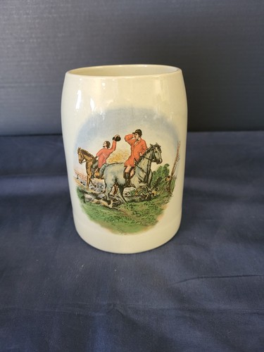 Stoneware mug depicting - stoneware, an
