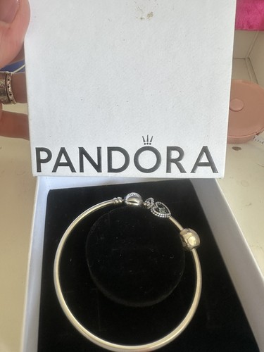 Pandora moments silver bangle - pandora,