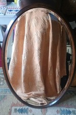 Antique Large Oval Bevelled