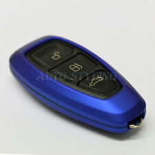 Metallic Blue Key Cover Case for Ford Smart Remote Protector Shell Fob Skin 39
