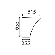 LOWER DOOR GLASS FOR MASSEY FERGUSON 352 362 365 375 390 398 399 TRACTORS.