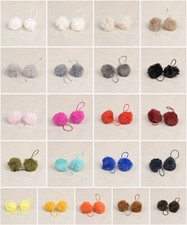 Pom Poms Small 4cm Faux Fur