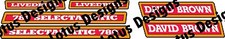David brown 780 selectamatic livedrive tractor  stickers / decals