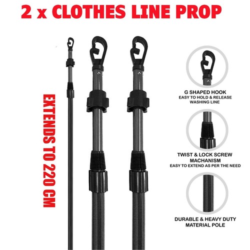 Extending clothes prop - x,