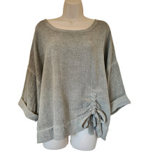 Italian Washed Linen Top UK