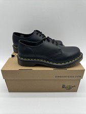 Womens Dr Martens 1461 Virginia Leather Black Shoes Size 4