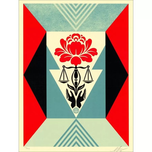 Shepard fairey screen - (obey),