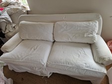 White 3 Seater Sofa Removable