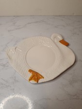 Bordallo Pinheiro Duck Yellow Billed Serving Plate Portugal Unusual