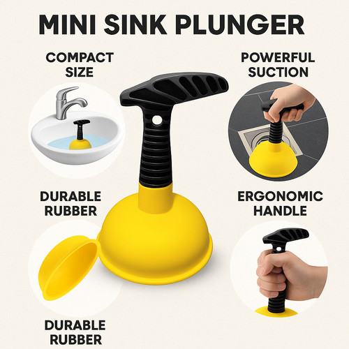 Mini sink drain plunger - mini,