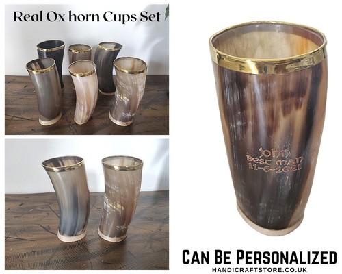 Viking drinking horn - cups, set