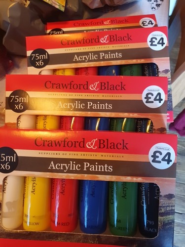 Acrylic paints 75ml tubes - acrylic,