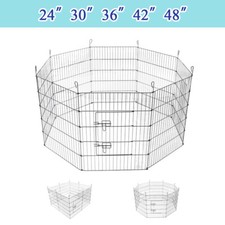 Dog Pet Pen Rabbit Puppy Playpen Indoor Outdoor Foldable Enclosure Run Cage