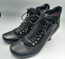Hush Puppies Vivianna  Black  Size UK 7  EU 41  Reg Fit  Victorian  Ankle Boots
