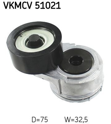 Ribbed belt tensioner for - belt,