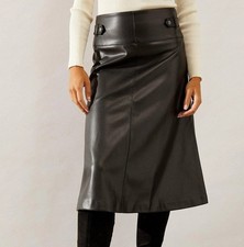 Wallis Black Tab Detail Faux