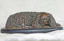 19th Century French Bronze Study of a King Charles Spaniel Dog