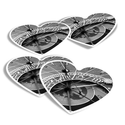 Heart stickers bw - stickers,