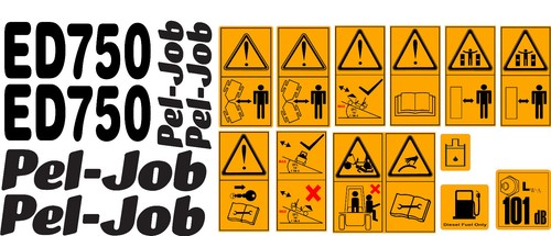 Pel job ed750 dumper decals - ed750,