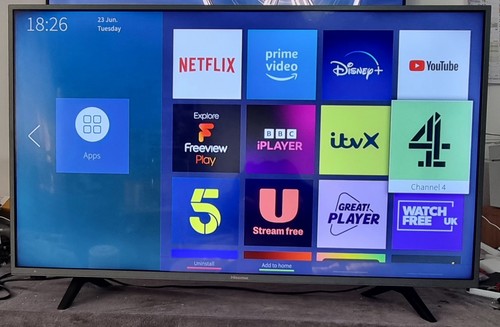 Smart inch hisense 4k - 43,