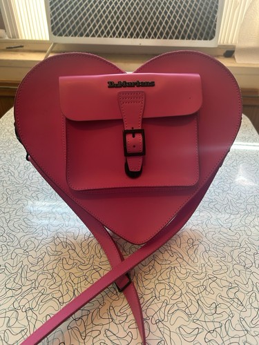 Martens pink leather heart - martens,