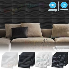 60 Pack 3D Wall Panels Diamond Wave Design Sound Proofing Panels for LivingRoom