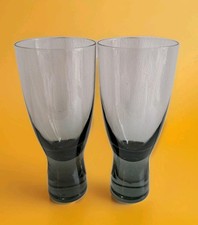 Rare Find 2 Holmegaard Per Lutken 17cm Canada Smoke Beer Glasses