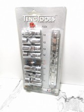 TENG TOOLS 3805 7PC 3/8" DRIVE 6 POINT SWIVEL FLEX SOCKET SET REF5558