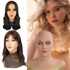 Realistic Silicone Female Face