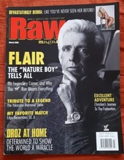 WWF WWE Raw Magazine March 2002 - Ric Flair - Yokozuna - Debra Poster - WCW TNA