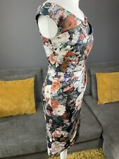 Rrp £115.00 Untold Designer Floral Off The Shoulder Dress Uk 8 Vgc #BG