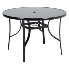 Large 105cm Garden Glass Table